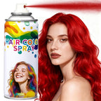 Temporary Red Hair Color Spray & Wax | Non-Sticky, Natural Look | Washable One-Time Use Hair Dye for Halloween, Cosplay, Festivals | For Women, Men & Kids (Fired Red)