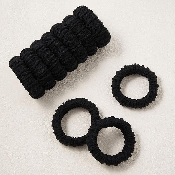 10 Pcs No Damage Hair Ties Thick Hair Elastic Rubber Bands Hair Accessories Scrunchies Seamless for Women