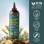 Botanic Hearth Hair Oil for Hair Growth | Strengthening Dry, Frizzy, Damaged Hair & Scalp Treatment | No Parabens or Harmful Sulfates | All Hair Types | Rosemary & Pumpkin Hair Oil - 6.7 Fl Oz