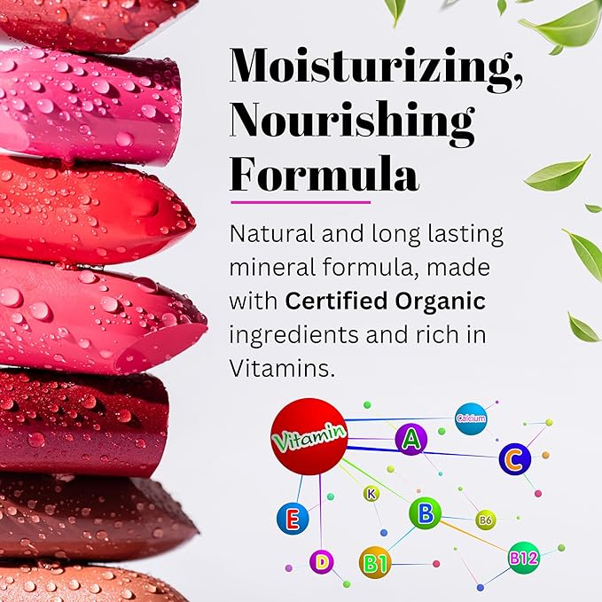 Fifth & Skin BOTANICAL Lipstick (PINK PEACH) | Made in USA | Vegan | Natural | Organic | Cruelty Free | Paraben Free | NO Lead | Moisturizing Color that's Good for your Lips!