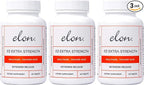 Elon R3 Extra Strength for Hair Growth - Supplements for Women to Grow Thicker, Fuller Hair, Advanced Formula with 5000 mcg Biotin Per Serving & Collagen, 60 Count (Pack of 3)