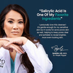 SLMD by Dr. Pimple Popper - Salicylic Acid Cleanser (4 fl oz) Exfoliating Gel Cleanser Face Wash Acne-Prone Skin - Face Wash Helps Reduce the Appearance of Blackheads & Whiteheads