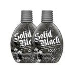 Millennium Tanning SOLID BLACK 100X Dark Tanning Lotion Indoor Outdoor Bronzer Tanning Bed Lotion 13.5 fl. oz. 2-PACK