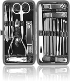 Manicure Kit, OKOM Manicure Set, Mens Grooming Kit, Nail Care Set, Manicure Kit for Men and Women,Nail Kit,Grooming Kit, Nail Clipper Set, Christmas Gifts,Stocking Stuffers for Teen Boys,Gifts for Men