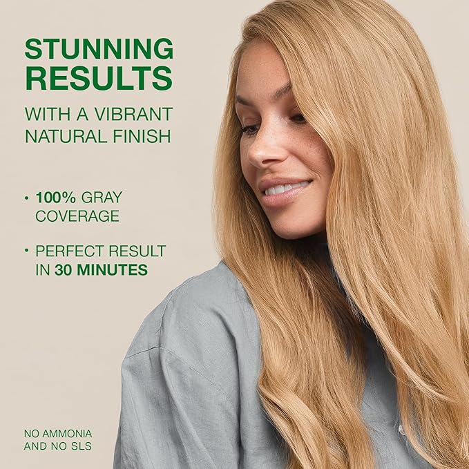 Naturigin Permanent Hair Color, 10.3 Light Golden Blonde, Ammonia Free, 100% Gray Coverage, Nourishing Natural Formula, For All Hair Types, Long-Lasting, Vegan & Cruelty-Free, 1 Pack