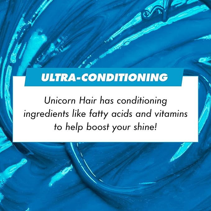 Lime Crime Unicorn Hair Dye Full Coverage, Anime (Candy Blue) - Vegan and Cruelty Free Semi-Permanent Hair Color Conditions & Moisturizes - Temporary Blue Hair Dye With Sugary Citrus Vanilla Scent