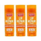 O'Keeffe's Lip Repair Unscented Lip Balm for Dry, Cracked Lips - Stick (3 Pack) - Moisturizer for Very Dry Lips