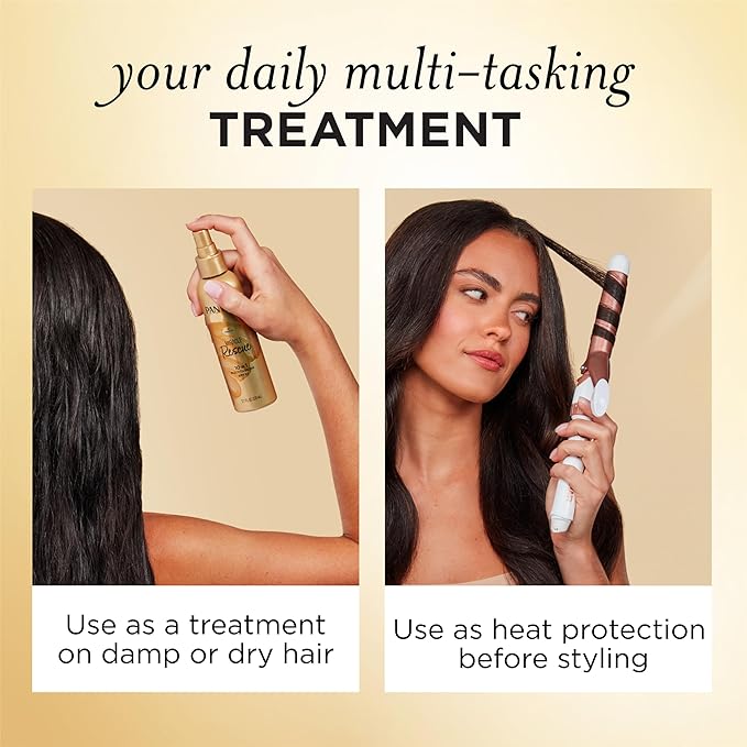 Pantene Miracle Rescue 10in1 Multitasking Spray - Heat Protection, Detangles, Repairs Damaged, Dry Hair, Improves Shine, Leave-In Conditioning Treatment with Keratin and Pro-Vitamin B5, 5.7 oz
