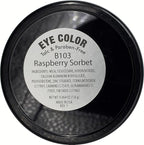 Raspberry Sorbet Fuchsia Pink Red Shimmering Opaque Pressed Powder Single Vegan Eyeshadow; Talc, Paraben & Cruelty Free