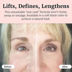 Vibriance Volumizing Tubing Mascara, Soft Black - Hypoallergenic, Moisturizing, Lifting, Long-Lasting - Special Tube Formula for 50+