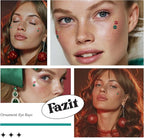 Fazit Makeup Patches - Ornament Eye Rays - Glow Up Make-Up Patches - Cute Glitter Makeup Accessories for Women - Cosmetic Glitter for Face