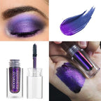 Glitter Liquid Eyeshadow, 3Colors Chameleon Liquid Metallic Eyeshadows Holographic Glitter Multichrome Eye Makeup Set, Long Lasting Wearing, Highly Pigment, Quick-Drying (#1+3+6)