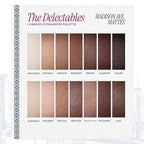 LAURA GELLER NEW YORK The Delectables Madison Ave Mattes Eyeshadow Palette - Includes 14 Matte-Finish Baked Eyeshadows in Stunning Neutral Shades - Long-Lasting Creamy Eyeshadows for Everyday