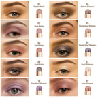 FV Long Lasting Cream Eyeshadow Stick, Waterproof & High Pigmented Eye Shadow Sticks Duo with Blending Sponge, Crease-Proof & Natural Finish Eyeshadow Pencil, Sand Matte