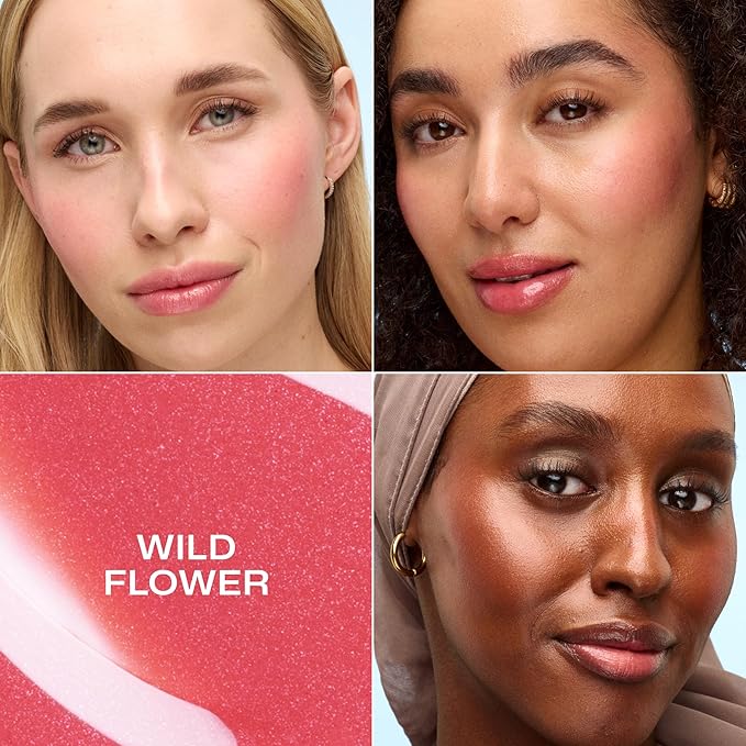 Lumene Invisible Illumination Liquid Blush Wild Flower 15ml – Buildable Dewy Tint with Arctic Spring Water & Cloudberry Extract – Radiant, Weightless Flush for All Skin Tones