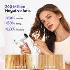 Mini Hair Dryer, 4-Temp High Speed Ionic Hair Dryer, 2-Speed Lightweight Portable Small Hair Dryers, 110,000 RPM Hair Blow Dryer Travel Blow Dryer with Self-Cleaning Styler & Advanced Protection