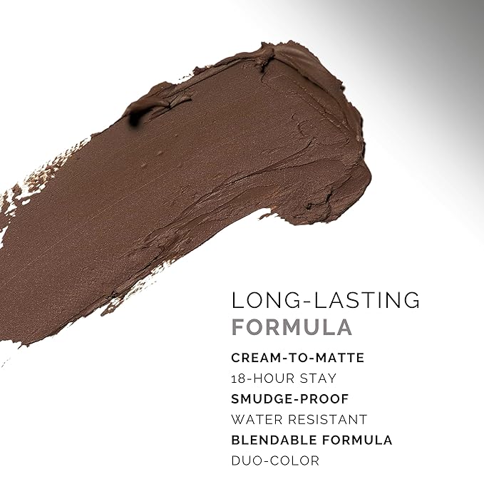 Brows by Bossy Dual-Color Eyebrow Stamp Stencil Kit with 9 Reusable Eyebrow Stencils for Professional Brow Stamping Shaping Kit and Instant Long Lasting Filling and Waterproof Tinting Definer