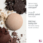 LAURA GELLER NEW YORK The Delectables Madison Ave Mattes Eyeshadow Palette - Includes 14 Matte-Finish Baked Eyeshadows in Stunning Neutral Shades - Long-Lasting Creamy Eyeshadows for Everyday