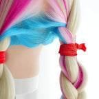 MEEDEE 100 Pack Red Hair Accessories: Soft, No-Crease, No-Damage Knotted Ribbon Hair Ties & Ouchless Ponytail Holders for Women, Yoga, and Everyday Wear