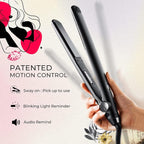 TYMO SWAY Hair Straightener with 10s Fast Heating, 1 Inch Professional Flat Iron Curling Iron in One with 32 Adjustable Temp, Automatic Shut Off, Dual Voltage