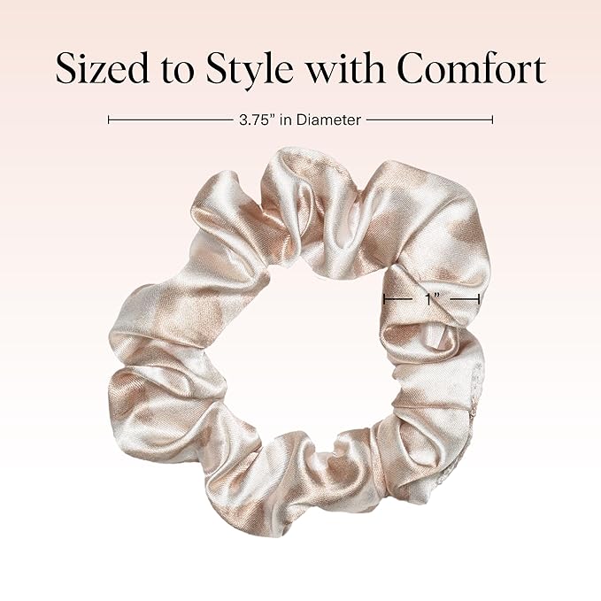 Kitsch Satin Scrunchies for Women - Softer Than Silk Scrunchies | Hair Ties No Damage for Frizz-Free Sleep | Stocking Stuffers for Teen Girls | Ideal Gifts for Women, Assorted, 5pcs