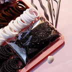 YANRONG Hair Accessories Set - 755 Seamless Ponytail Holders, Variety of Scrunchies, Bands, and Hair Ties for Thick and Curly Hair (light brown)