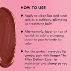 LAWLESS Women's Forget the Filler Lip Plumping Line Smoothing Tinted Balm, Georgie, Pink, 0.09 Ounce