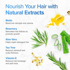 Biotin Shampoo and Conditioner Set - Hair Growth Shampoo and Conditioner for Men & Women - Shampoo Conditioner for Dry, Damage & thinning hair with Tea Tree, Manuka Honey & Rosemary 16oz