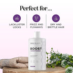 Boost Biotin Conditioner for Thinning Hair - Sulfate Free Biotin and Collagen Conditioner for Women & Men with Moisturizing and Volumizing Castor and Rosemary Oil for Fine Weak & Dull Hair (16 Fl Oz)