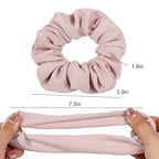 8 Hair Scrunchies for Women - Hair Ties No Damage Both for Thick Hair or Thin Hair Curl Hair No Crease Scrunchies Ponytail Holder No Hurt Your Hair
