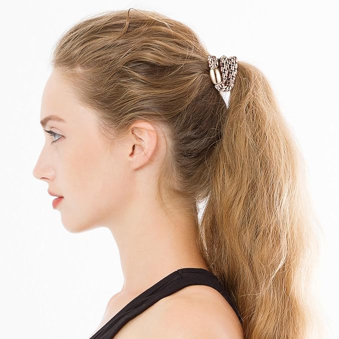 Hair Ties No Damage, Funtopia 30 Pcs Ponytail Holders Braided Hair Ties for Thick Hair, Elastics Hair Bands for Women Hair