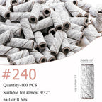 100pcs Nail Drill Bits Small