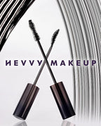 HEVVYMAKEUP Define Eyes Mascara Black Long & Lash - Lash Extension Lengthening, Defining - Feathery Soft, No Smudging, No Clumping - Korean Eye Makeup, 0.30 fl.oz.
