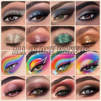 UCANBE Eyeshadow Palette with 15 Brushes Makeup Sets, Pigmented Eye Makeup Pallet Holiday Gift Set, Matte Smokey Rosy Neutral Glitter Eye Shadow Powder & Contour Highlight Blush All-in-One Make Up Kit