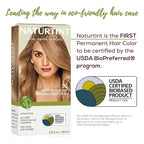 Naturtint 8G Sandy Golden Blonde Permanent Hair Color (Pack of 6), Ammonia Free, Vegan, Cruelty Free, up to 100% Gray Coverage, Long Lasting Results (Packaging may vary)