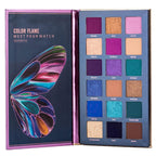 18 Colors Eyeshadow Palette, Butterfly Series Highly Pigmented Eye Makeup Palette, Matte Shimmer Metallic Powder Eyeshadow Pallet, Makeup Palette Cosmetics Gift, 110