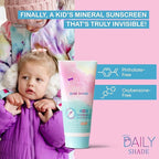 Kid's Sunscreen Starter Kit – Tinted Mineral Sunscreen for Face & Body with SPF 30, Shade Brush, Travel Bag & UV Card – Non-Nano Zinc, Reef Safe, Water Resistant & Hypoallergenic Skin Care