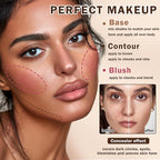 12 Colors Cream Blush Palette Cream Concealer Foundation Palette,Natural Matte Face Makeup Palette with Brush