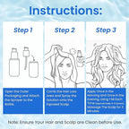 0.5% KX-826 Hair Growth Spray DHT Blocker Hair Thickening Regrowth Treatments,Oil Control Hair Loss Reduction 3-6 Months New Hair Visible,Hair Growth Products Men&Women-3 Month Supply 180ml