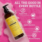 Pharmacopia Citrus Shampoo - Natural Hair Care with Plant Based & Organic Ingredients Aloe Vera, Jojoba Oil, Coconut Oil, and Chamomile Extract - Vegan, Cruelty Free, No Parabens or Sulfates, 16 oz