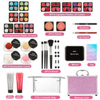 Anpro All-In-One Makeup Kit for Girls 10-12 with Case, Pro Teen Makeup Set, Tween Makeup Kit for Teens Women, Full Starter Make Up Kit with Brushes, Lipstick, Eye Shadows Palette, Blushes, Glitter Gel