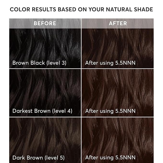 Madison Reed Radiant Hair Color Kit - 5.5NNN Dark Brown with Warm Golden Tones (Modena Brown), 100% Gray Hair Coverage Permanent Hair Dye for Resistant Grays | PPD-Free & Ammonia-Free, 1 Pack