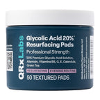 Glycolic Acid 20% Resurfacing Pads for Face & Body with Vitamins B5, C & E, Green Tea, Calendula, Allantoin - Exfoliates Surface Skin and Reduces Appearance of Fine Lines and Wrinkles - Peel Pads