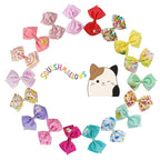 LUV HER Special Squishmallows Hair Accessories for Girls -18pc Hair Bow with Aligator Clips, Age 8+