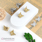Mini Butterfly Hair Clips 50pcs - Non-Slip Metallic Silver Gold Hair Claws Clip Y2K 90s 2000s Small Tiny Cute Accessories Organizer for Women Girls Kids (Silver & Gold)