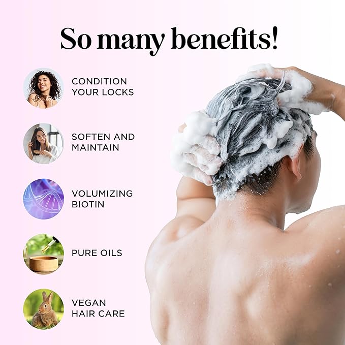 Boost Biotin Conditioner for Thinning Hair - Sulfate Free Biotin and Collagen Conditioner for Women & Men with Moisturizing and Volumizing Castor and Rosemary Oil for Fine Weak & Dull Hair (16 Fl Oz)