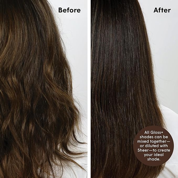 dpHUE Gloss+, Medium Brown - 6.5 oz (8-12 Applications) - Semi-Permanent Hair Color & Conditioner - Lasts Up to Eight Washes - Paraben, SLS & SLES Sulfate Free - Vegan, Leaping Bunny Certified