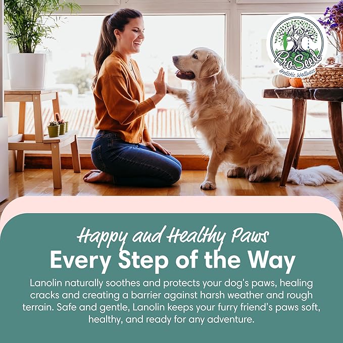 100% Pure Lanolin, Handmade in USA, Unrefined Balm, Dry & Itchy Skin, Cracked Lips, Breastfeeding, Nipple Cream, Baby Care, Moisture-Rich, Nursing Essentials & Petroleum-Free, for Hands, Face & Body