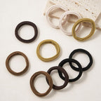 10 Pcs No Damage Hair Ties Thick Hair Elastic Rubber Bands Hair Accessories Scrunchies Seamless for Women