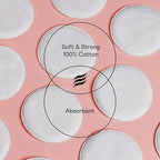 Swisspers Smooth Moves Ultra-Luxe Premium Cotton Rounds, Hypoallergenic Makeup Remover Pads for Sensitive Skin, USA Made, Vegan, Lint-Free, Paraben Free, 100 Count 6-Pack